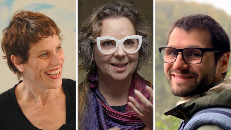 Headshots of Rebecca Lazier, Janet Echleman, and Andrew Sageman-Furnas.